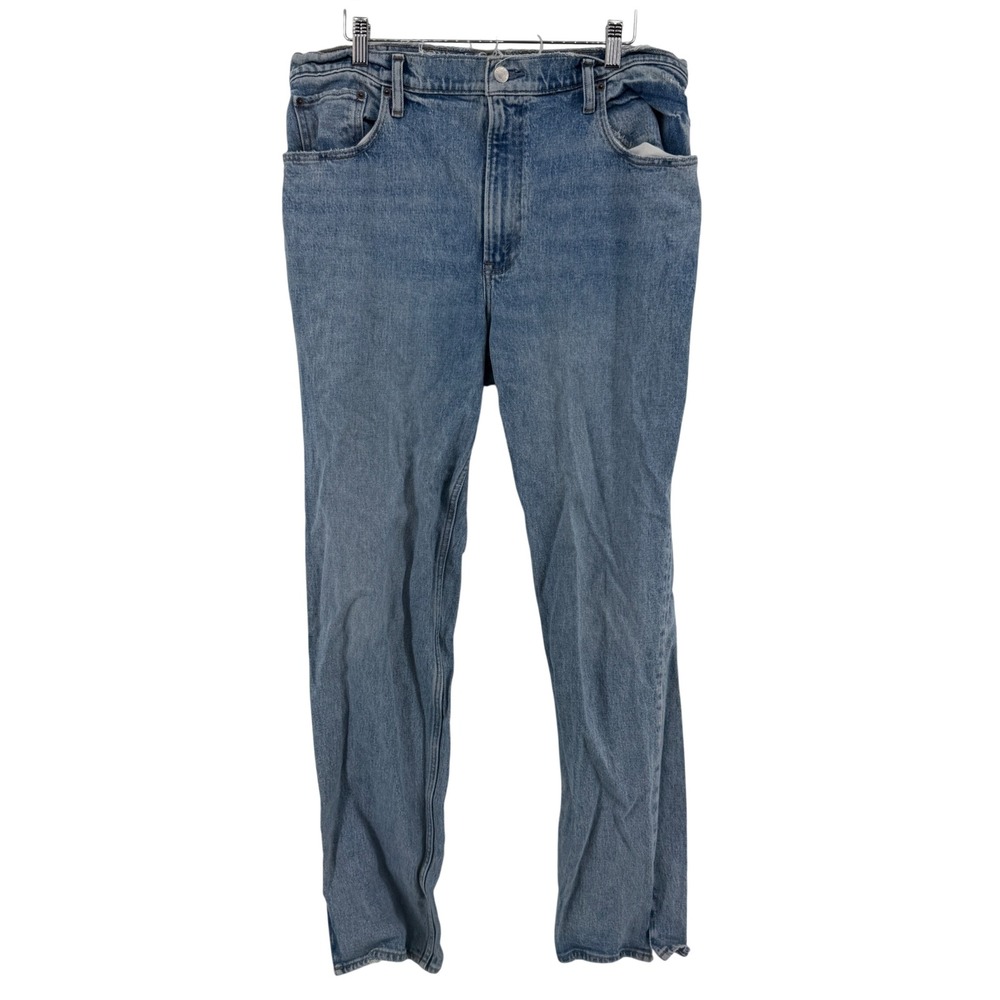 Abercrombie & Fitch Jeans The 90s Straight Ultra High Rise 14T Blue Womens Denim